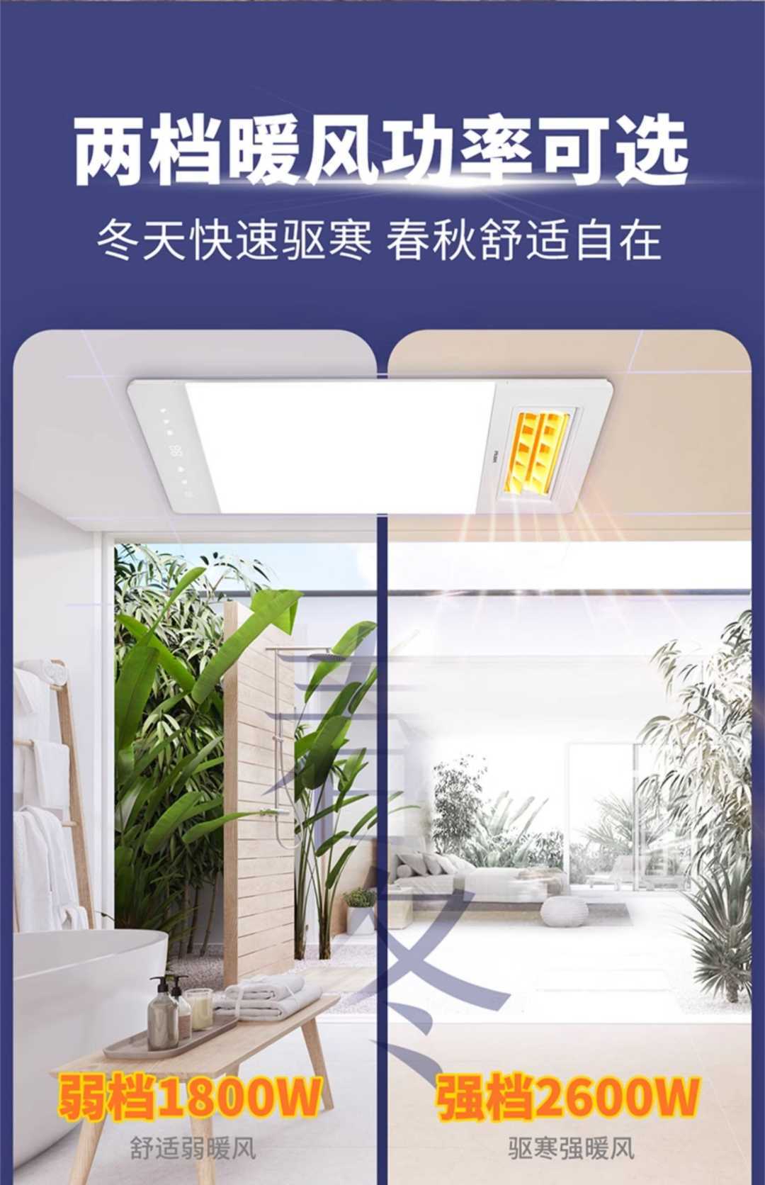 浴霸M3+厨卫窄边方灯300*300(图4)