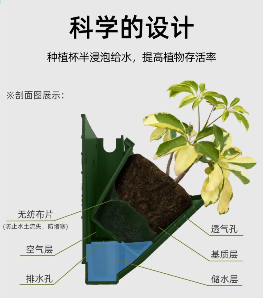 植物墙花盆自动滴灌浇花定时器套装阳台花园智能灌溉浇水系统全套(图8)