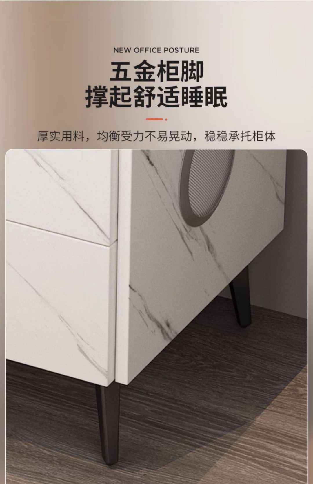 【灰色两屉】三色灯+无线充电+USB接口+指纹锁+蓝牙音箱(图14)