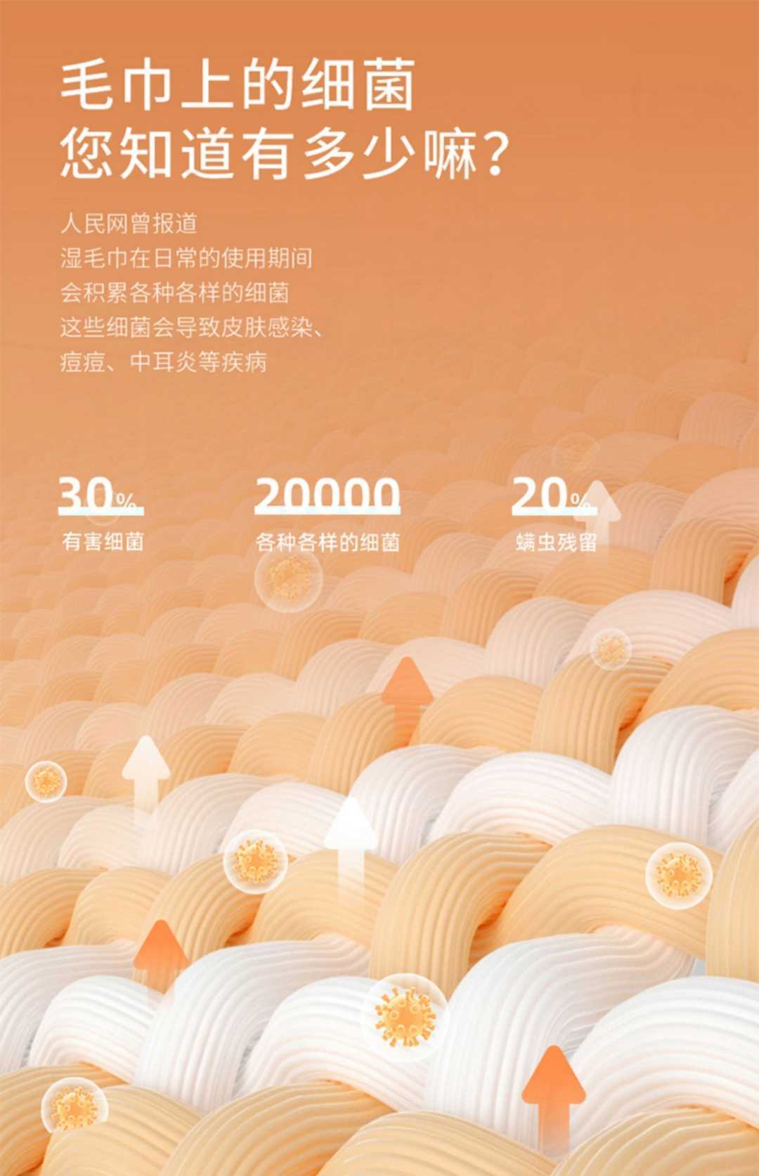 防漏电39CM时尚白【三挡暖风】烘干消毒-触屏-带置物架-金属下架(图3)