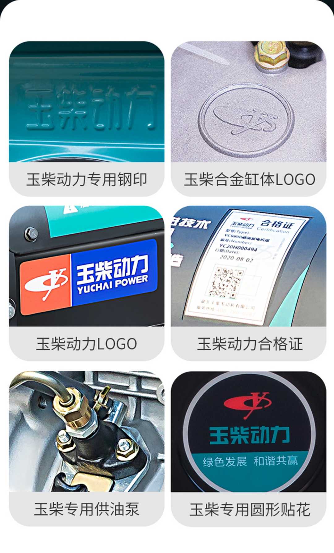 电启动1.0KW开架式单独电机(图2)