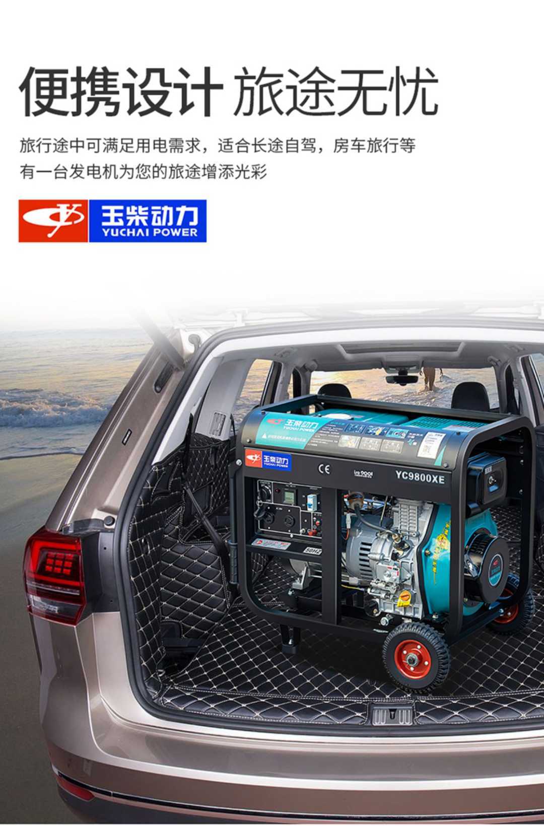 电启动1.0KW开架式单独电机(图11)