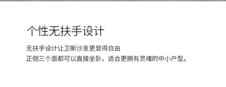 北欧简约三人沙发(图2)